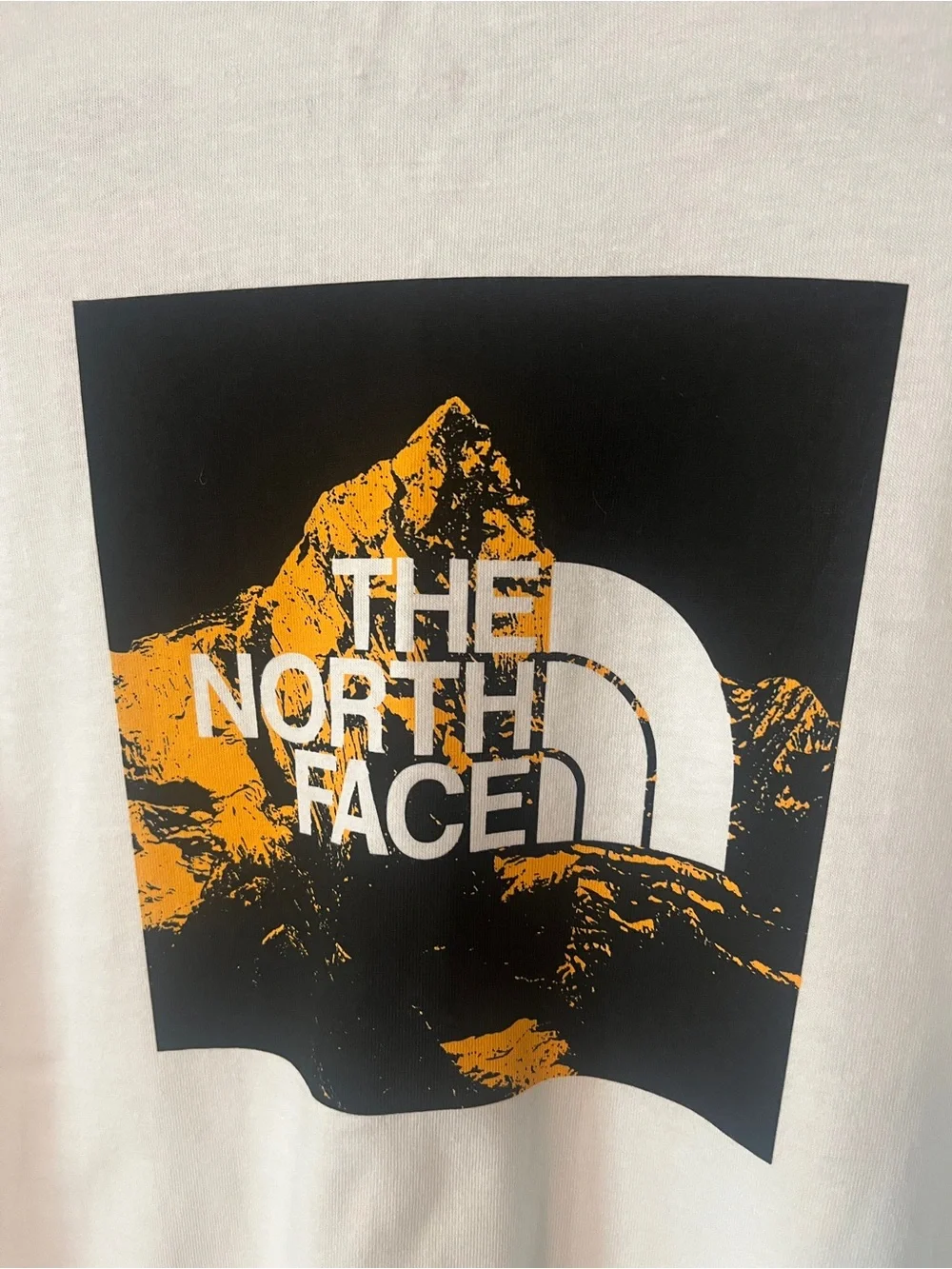 New! The North Face Long Sleeve Graphic T-Shirt *2 tiny flaws* Men's Size Medium